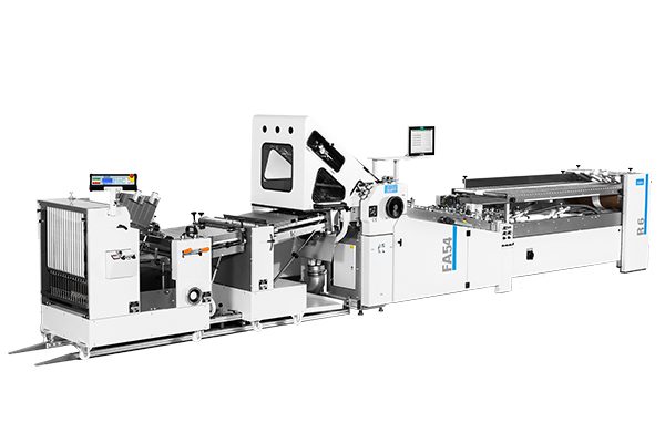 GUK Falzmaschine FA54 BAS/FSA 600 mit R6 Anleger als Pharmaline