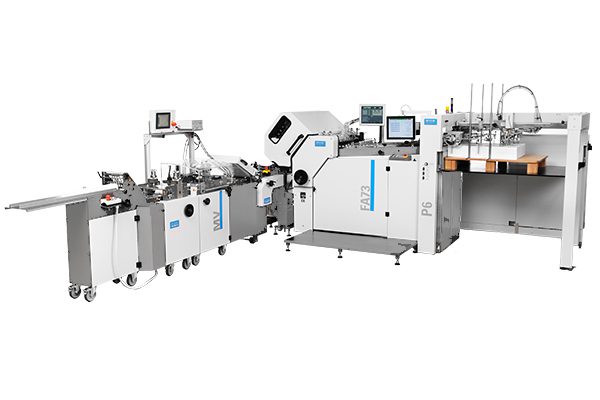 GUK Outsertfalzanlage FA 73-MV11 mit P6 Palettenanleger